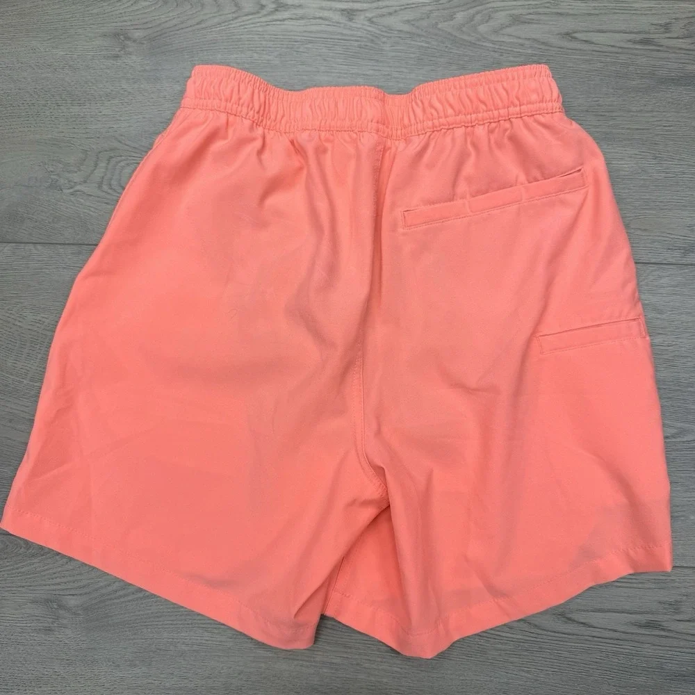 Huk Fishing Salmon Pink Swim Shorts Hybrid Sz S Lined Outdoor Beach Boat‎